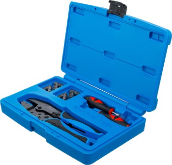 BGS technic, Crimping Pliers and Terminal Tool Kit, with 2 Pairs of Jaws