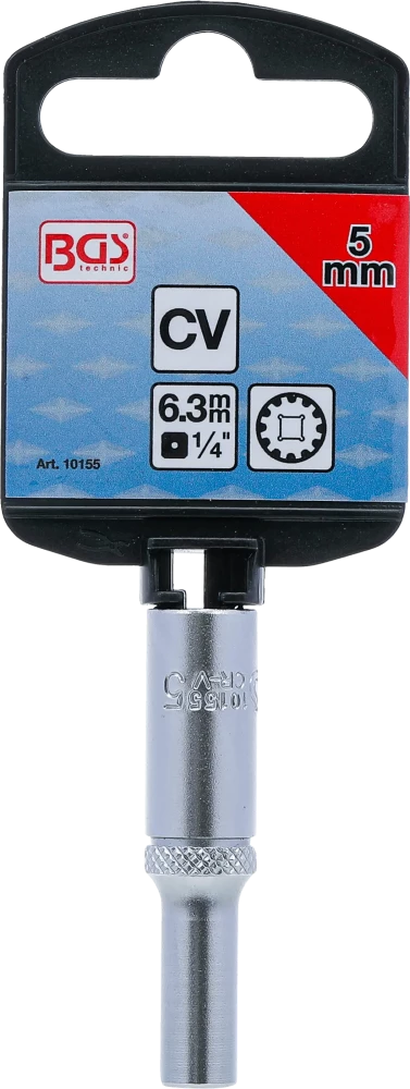 Dugókulcs - Gear Lock, mély | 6,3 mm (1/4") | 5 mm
