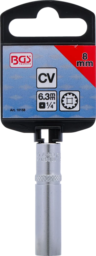 Dugókulcs - Gear Lock, mély | 6,3 mm (1/4") | 8 mm