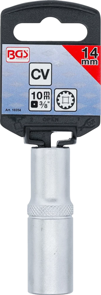 Dugókulcs - Gear Lock, mély | 10 mm (3/8") | 14 mm
