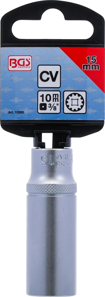 Dugókulcs - Gear Lock, mély | 10 mm (3/8") | 15 mm