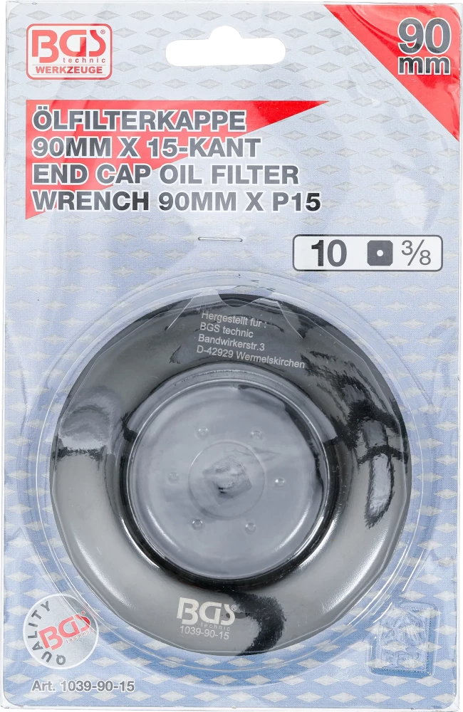Olajszűrőkulcs | 15 élű | Ø 90 mm | Honda, Mazda, Nissan, Subaru, Toyota