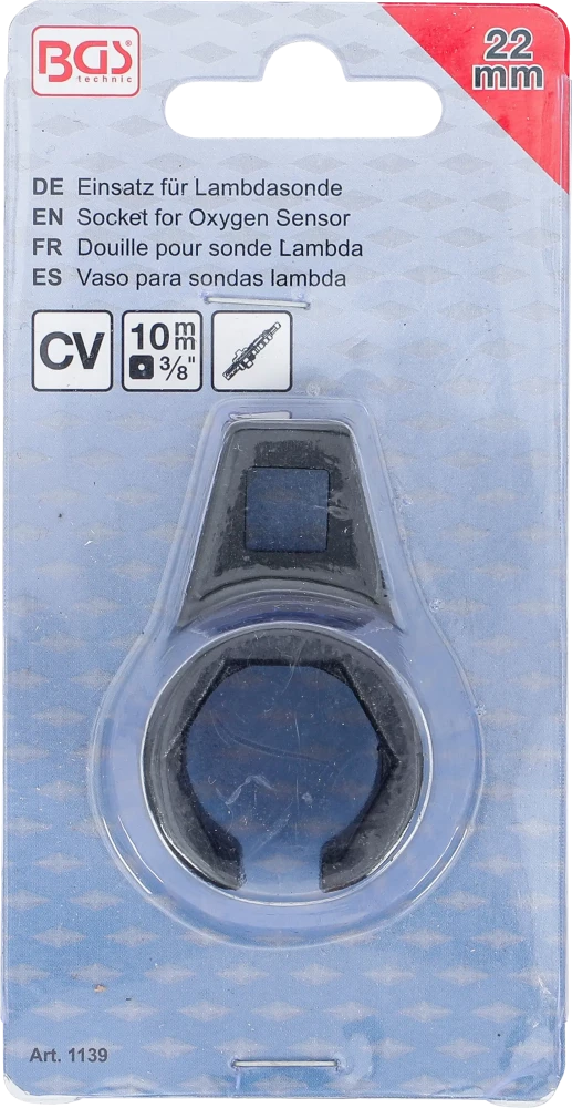 Lambda-szonda kulcs | 10 mm (3/8") | 22 mm