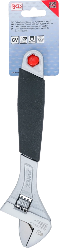 Állítható villáskulcs puha műanyag fogantyúval | max. 30 mm