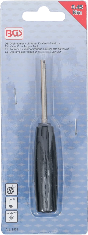 Nyomaték csavarhúzó szelepbetétekhez | 0,45 Nm