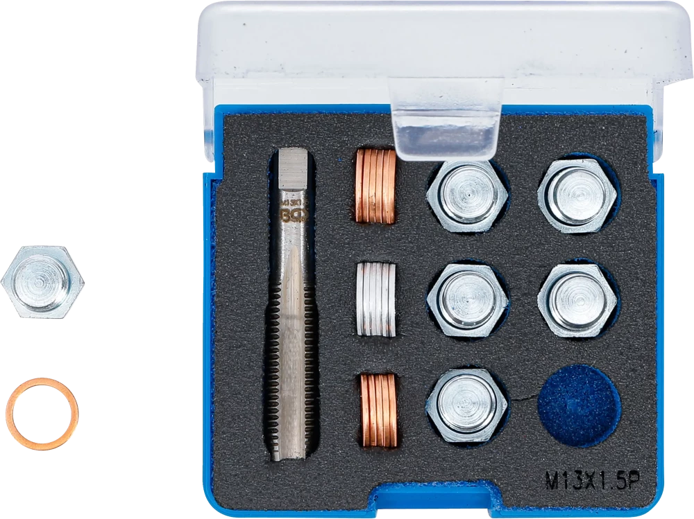 Javítókészlet olajleeresztő csavarmenethez | M13 x 1,5 mm