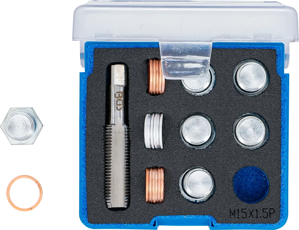 Javítókészlet olajleeresztő csavarmenethez | M15 x 1,5 mm