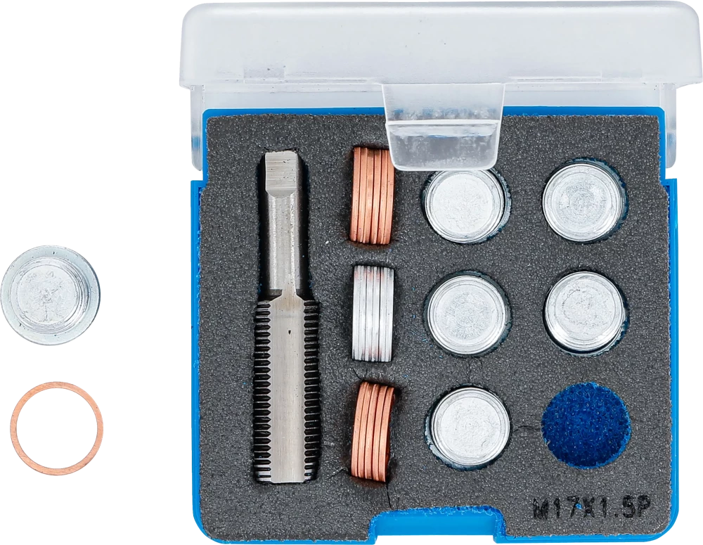Javítókészlet olajleeresztő csavarmenethez | M17 x 1,5 mm