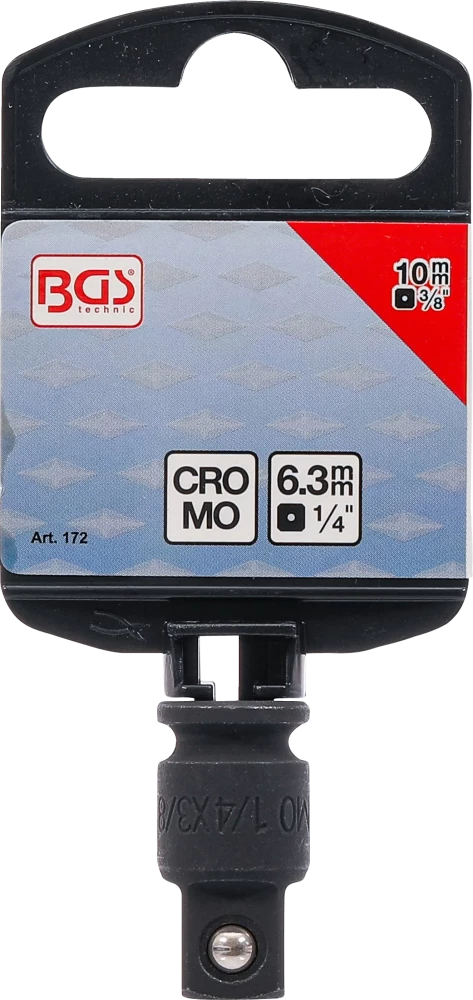 Levegős dugókulcs adapter | 6,3 mm (1/4") - 10 mm (3/8")