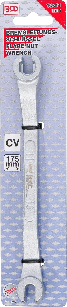 Speciális fékvezetékkulcs | 175 mm | 10 x 11 mm