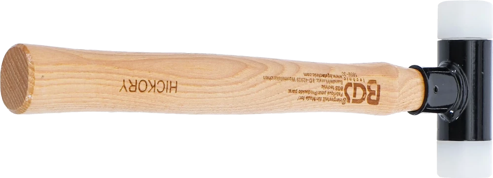 Műanyag kalapács | Hickory nyéllel | visszaütésmentes | Ø 30 mm | 300 g
