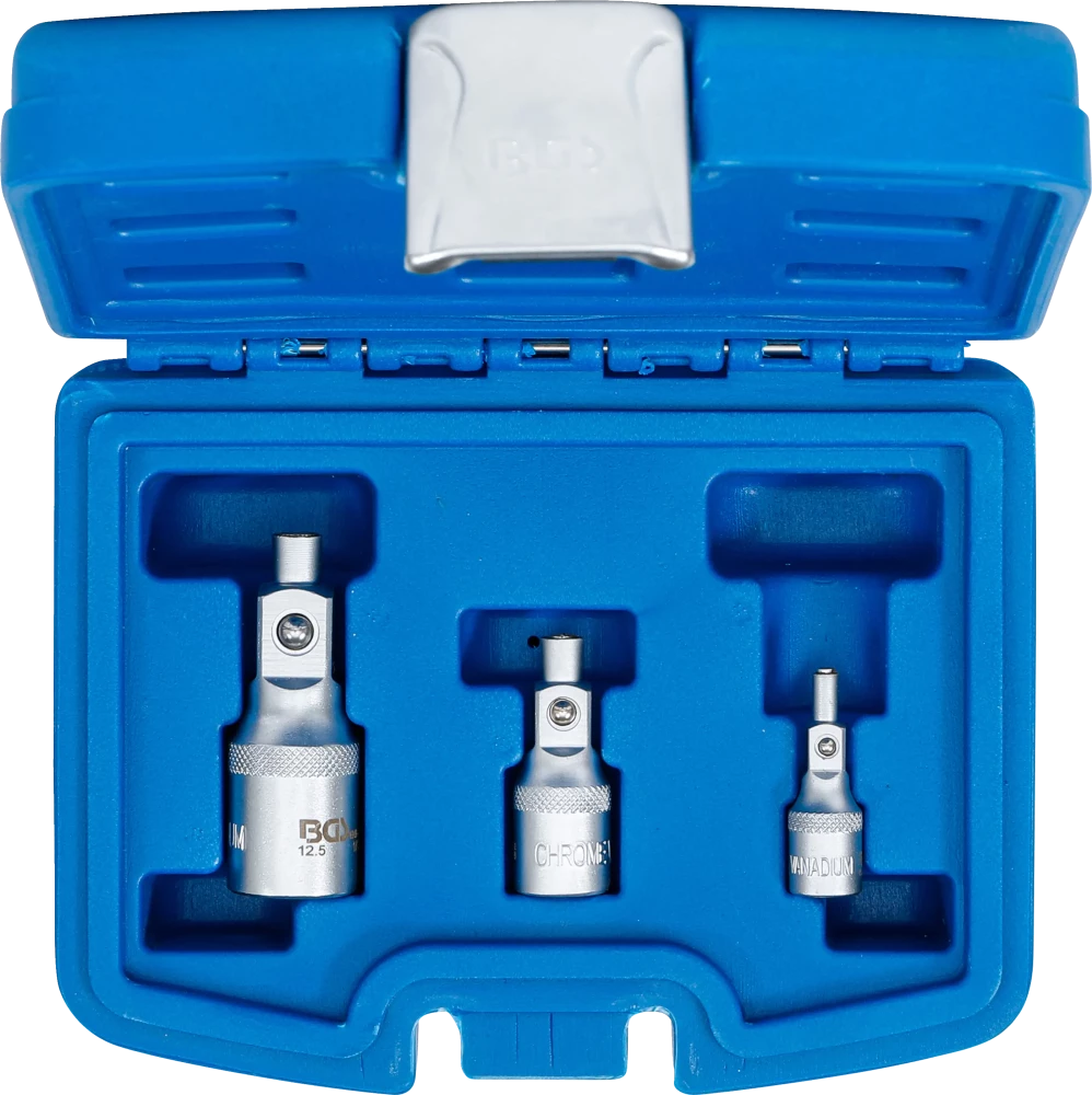 Hosszabbító készlet mágneses tartóval | 6,3 mm (1/4") / 10 mm (3/8") / 12,5 mm (1/2") | 3 darabos