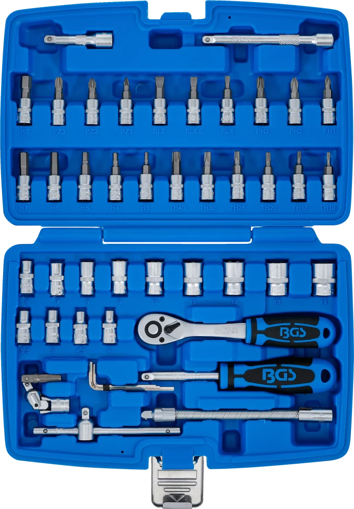 Dugókulcskészlet | 6,3 mm (1/4") | 46 darabos