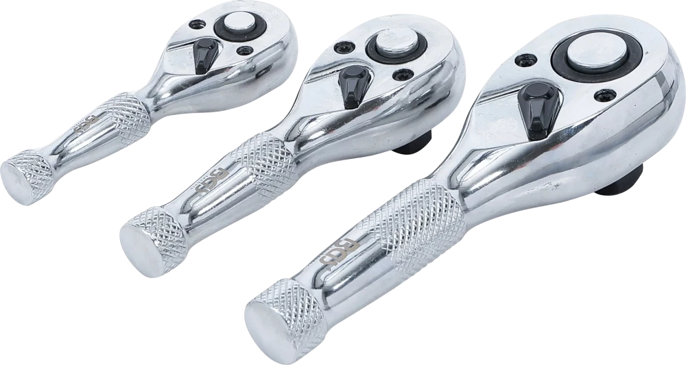 Miniatűr racsnis készlet | 6,3 mm (1/4") / 10 mm (3/8") / 12,5 mm (1/2") | 3 darabos