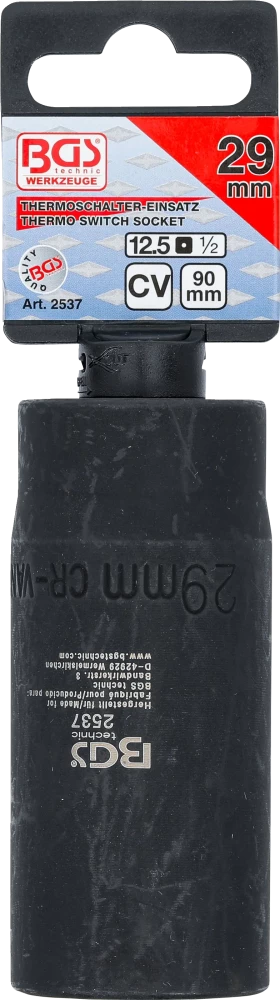 Hőkapcsoló betét | 12,5 mm (1/2") | 29 mm