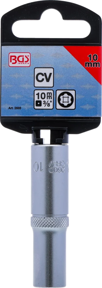 Dugókulcs, Super Lock, mély | 10 mm (3/8") | 10 mm