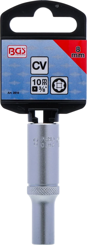 Dugókulcs, Super Lock, mély | 10 mm (3/8") | 8 mm