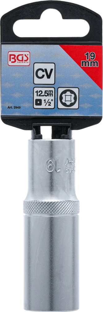 Dugókulcs, Super Lock, mély | 12,5 mm (1/2") | 19 mm