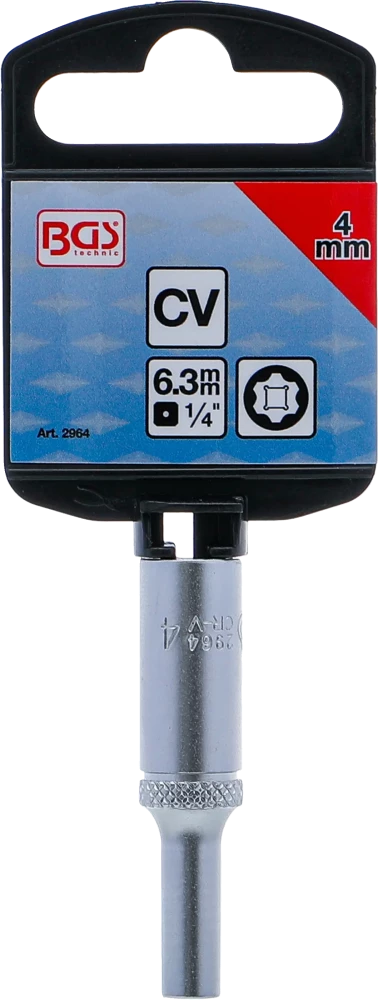 Dugókulcs, Super Lock, mély | 6,3 mm (1/4") | 4 mm