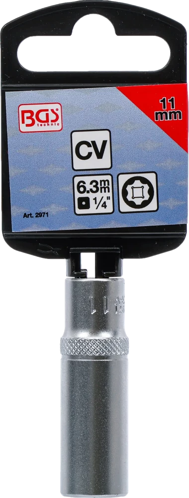 Dugókulcs, Super Lock, mély | 6,3 mm (1/4") | 11 mm