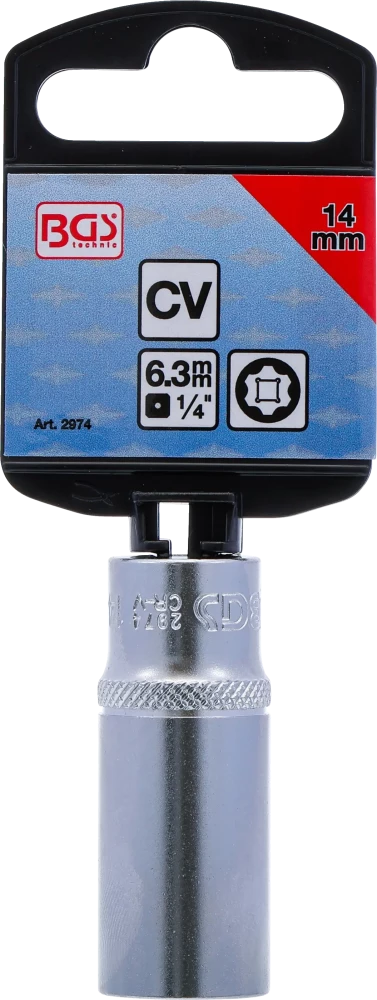 Dugókulcs, Super Lock, mély | 6,3 mm (1/4") | 14 mm