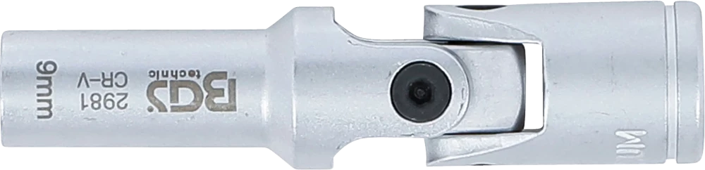 Izzítógyertya-hajtókar hatszögletű betét | 10 mm (3/8") | 9 mm