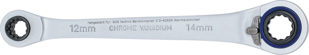 Racsnis csillagkulcs "4 az 1-ben" | 10 x 12, 14 x 17 mm