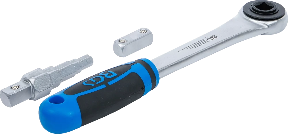 Racsnis dugókulcs adapterrel és lépcsős kulccsal | Belső négyszögletű 12,5 mm (1/2")