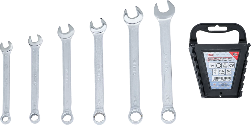 Csillag-villáskulcs-készlet | coll méretek | 3/8" - 11/16" | 6 darabos