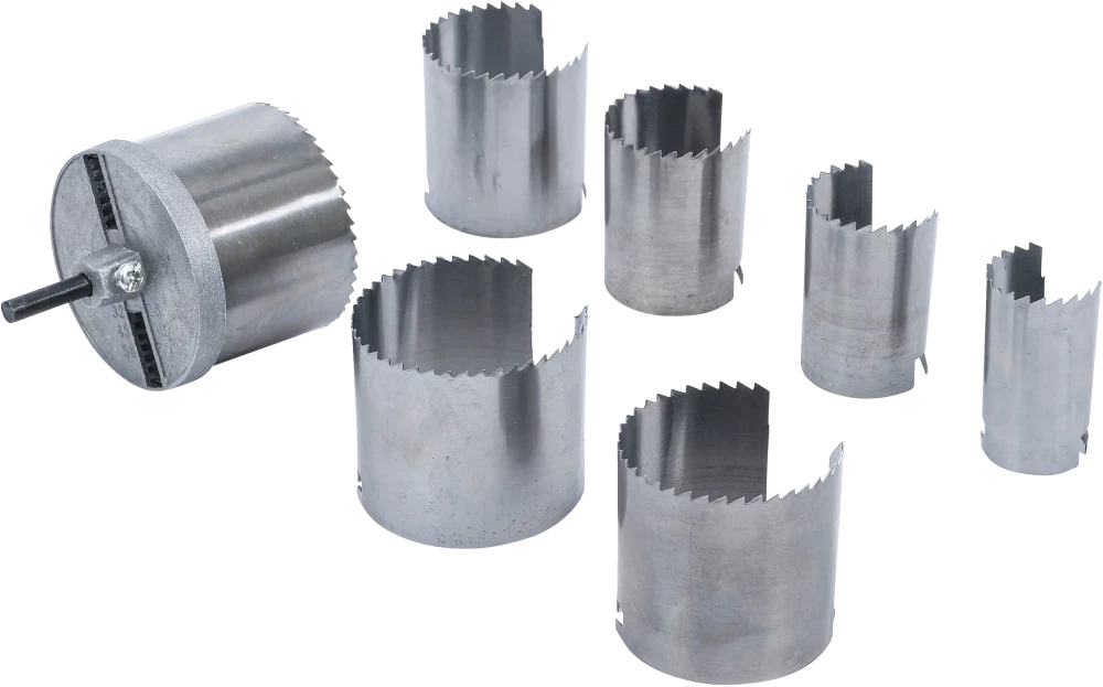 Lyukfűrész-készlet | Ø 26 - 63 mm | mélység 43 mm | 7 darabos
