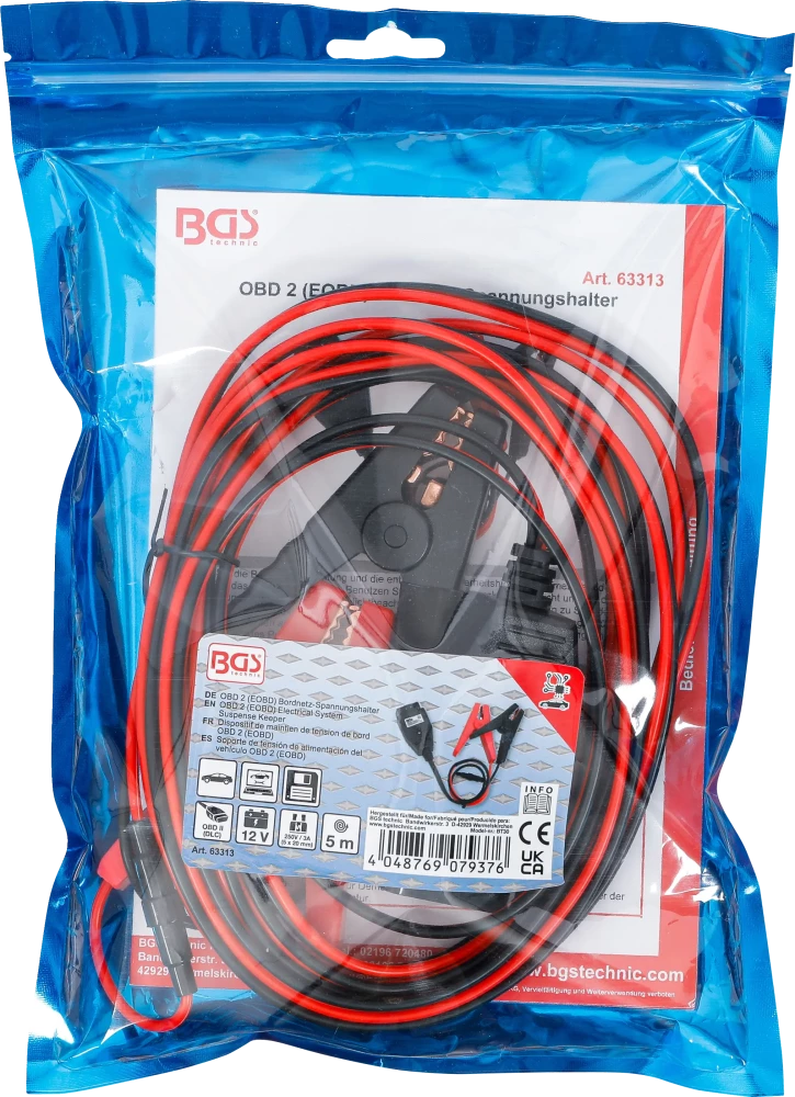 OBD 2 (EOBD) Fedélzeti tápfeszültségtartó | 5 m