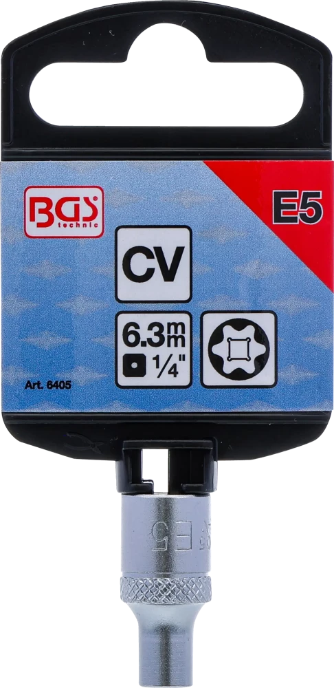 Dugókulcs E-profil | 6,3 mm (1/4") | E5