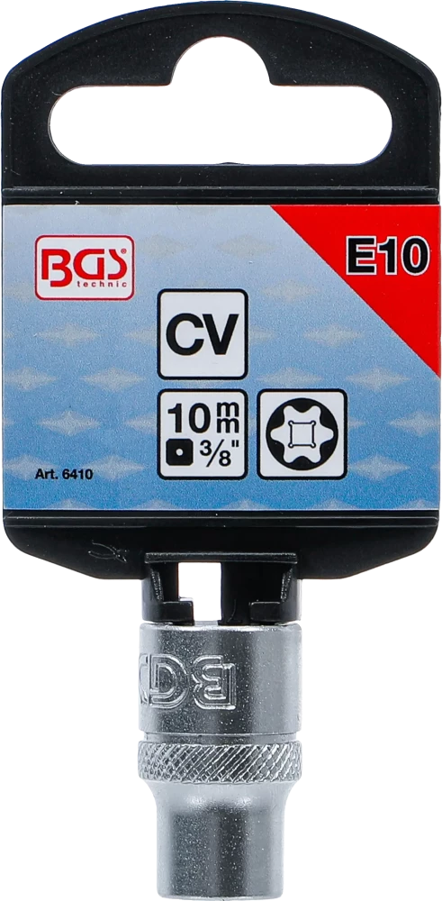Dugókulcs E-profil | 10 mm (3/8") | E10