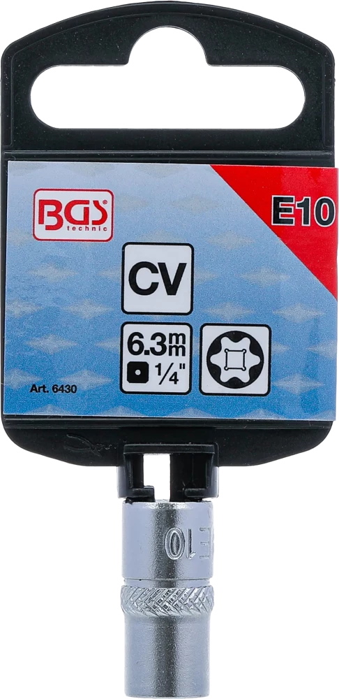 Dugókulcs E-profil | 6,3 mm (1/4") | E10