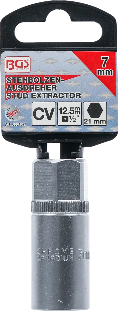 Tőcsavar-kiszedő | 12,5 mm (1/2") | 7 mm
