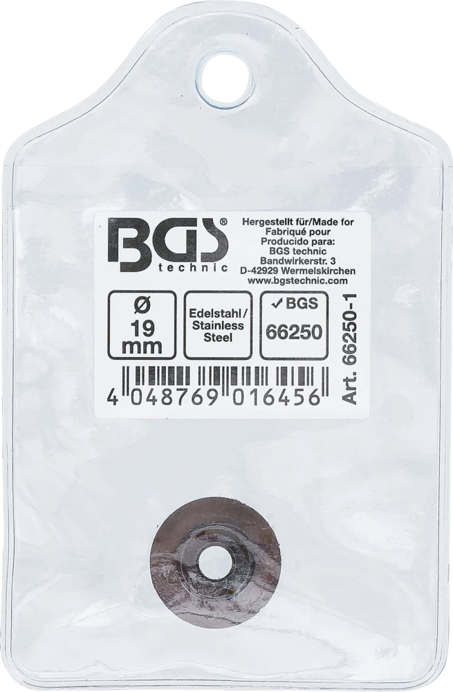 Nemesacél vágókerék a BGS 66250-hez