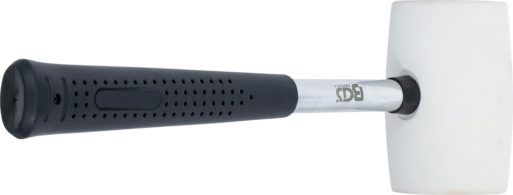 Gumikalapács | Fém nyél | fehér fejű | Ø 48 mm | 250 g