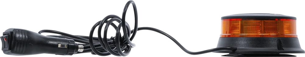 Forgó jelzőfény| sárga | mágnessel | 12 V / 24 V | Ø 130 mm