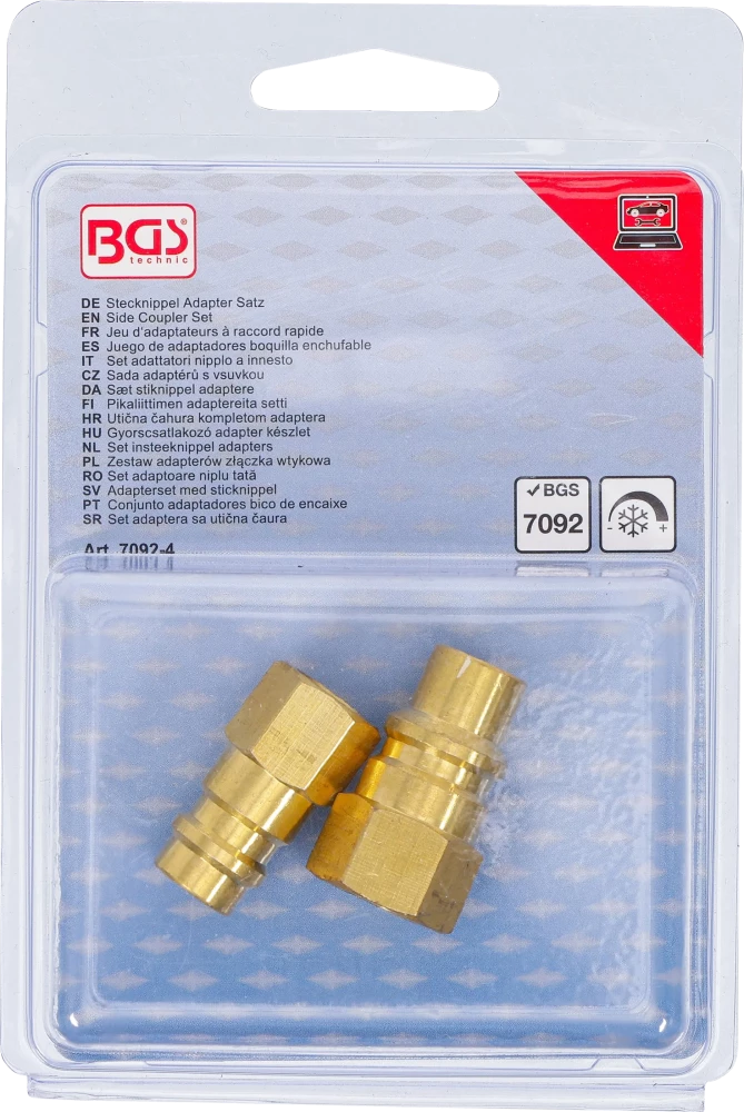 Gyorscsatlakozó adapter készlet | BGS 7092