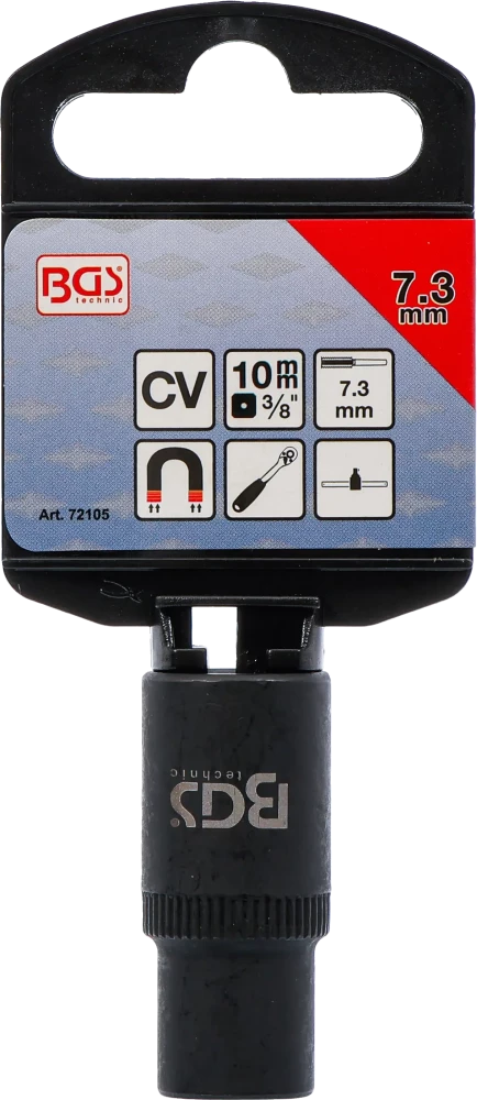 Menetfúró-befogó dugókulcsbetéthez | 10 mm (3/8") | 7,3 mm