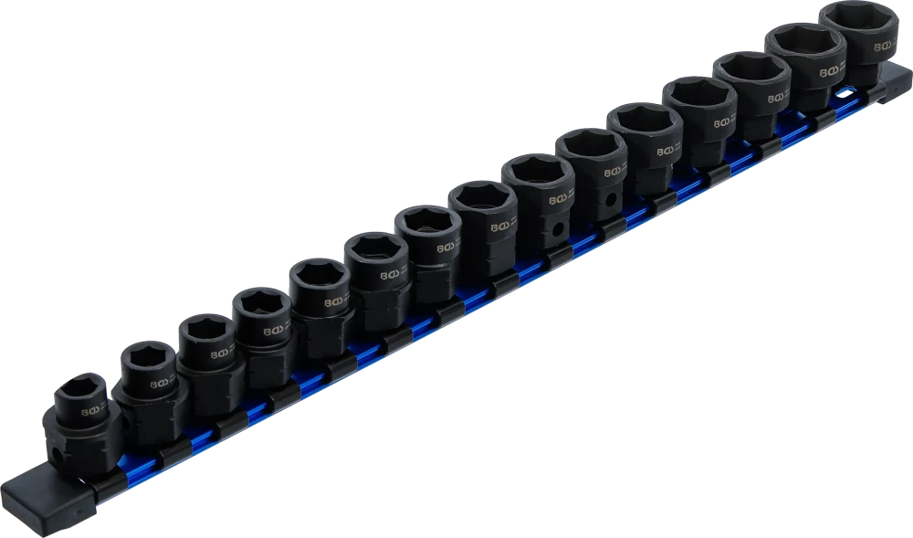 Levegős dugókulcskészlet hatszögletű, extra lapos | 12,5 mm (1/2") | 10 - 24 mm | 15 darabos