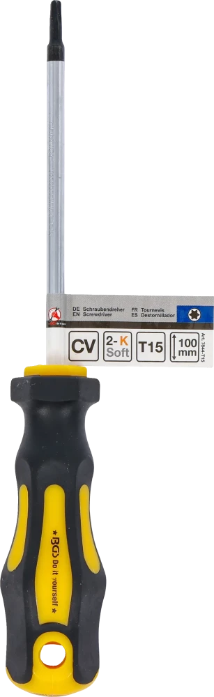 Csavarhúzó | T-profil (Torx) T15 | Pengehossz 100 mm