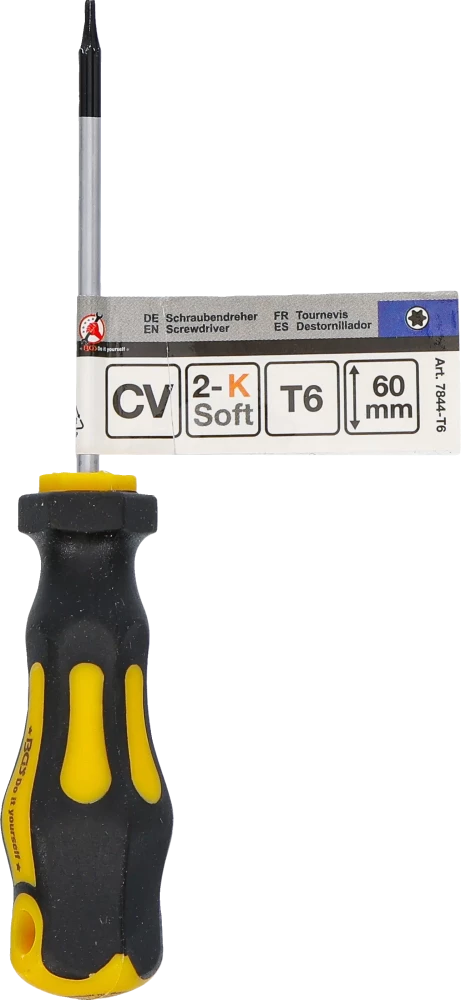 Csavarhúzó | T-profil (Torx) T6 | Pengehossz 60 mm