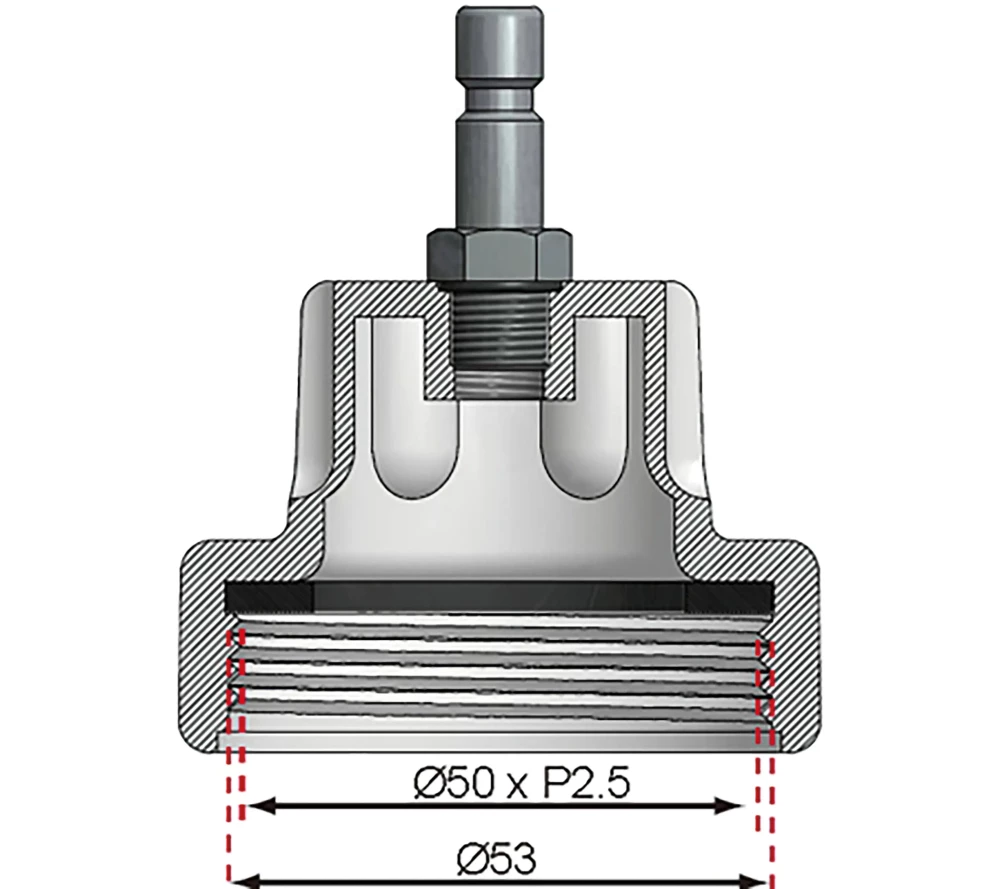 6-os sz. adapter a BGS 8027-hez, 8098 | Daewoo, Ford, Jaguar, Jeep, Land Rover, Mercedes-Benz, Pontiac, Porsche, Saab