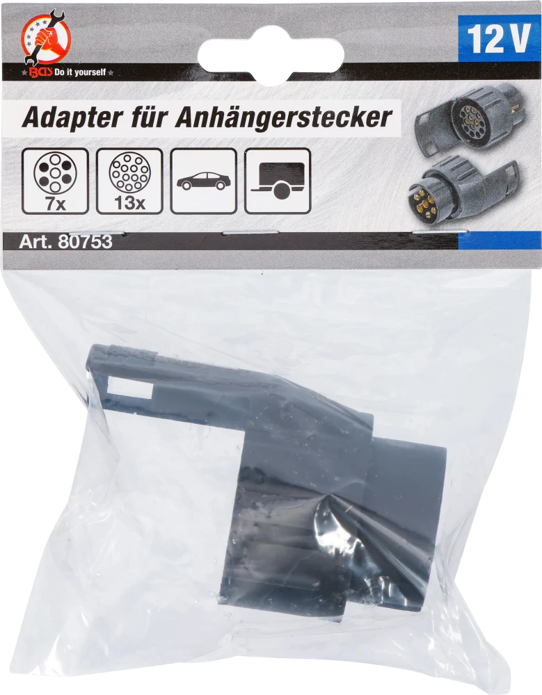 Adapter utánfutó-csatlakozóhoz 12 V | 7-ről 13-ra