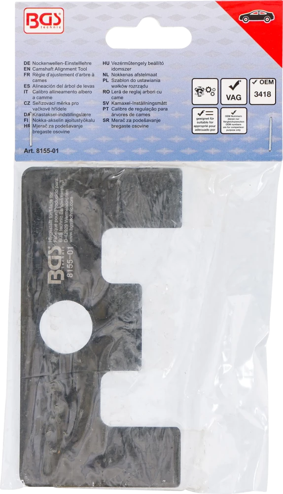 Vezérműtengely beállító idomszer | VAG | a BGS 8155-hez