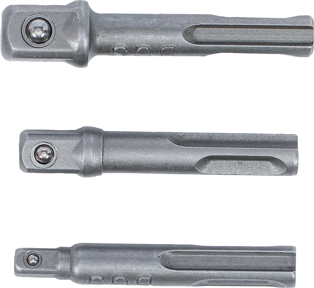 Adapterkészlet | SDS - 6,3 mm (1/4"), 10 mm (3/8"), 12,5 mm (1/2") | 3 darabos