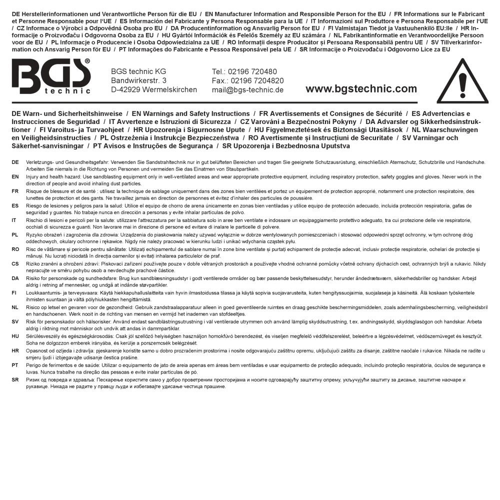 Bocal de substituição | 6 mm | para BGS 8382 