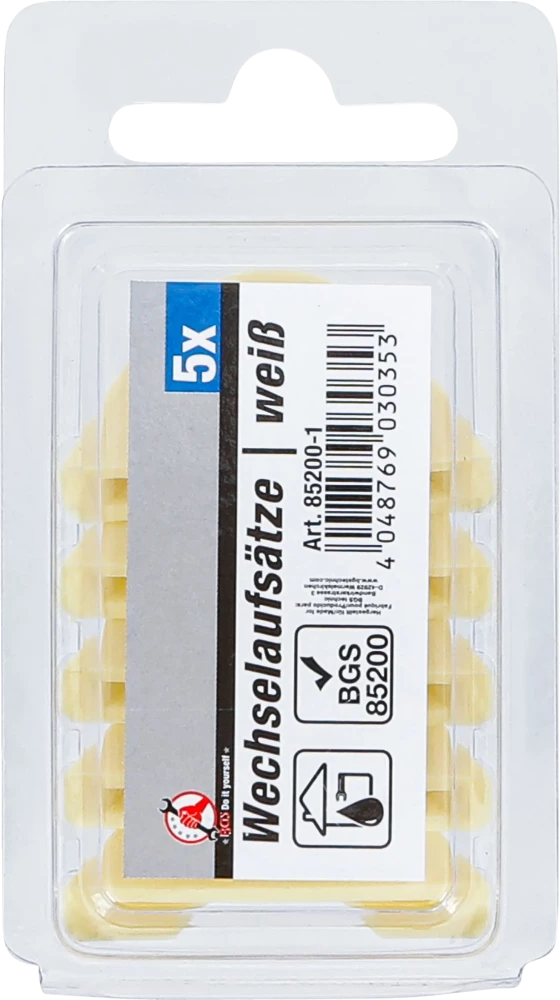 Tartalék fejek | fehér | a BGS 85200-hoz | 5 darabos
