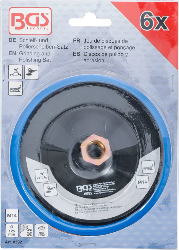 Csiszoló- és simítókorong készlet | Ø 125 mm
